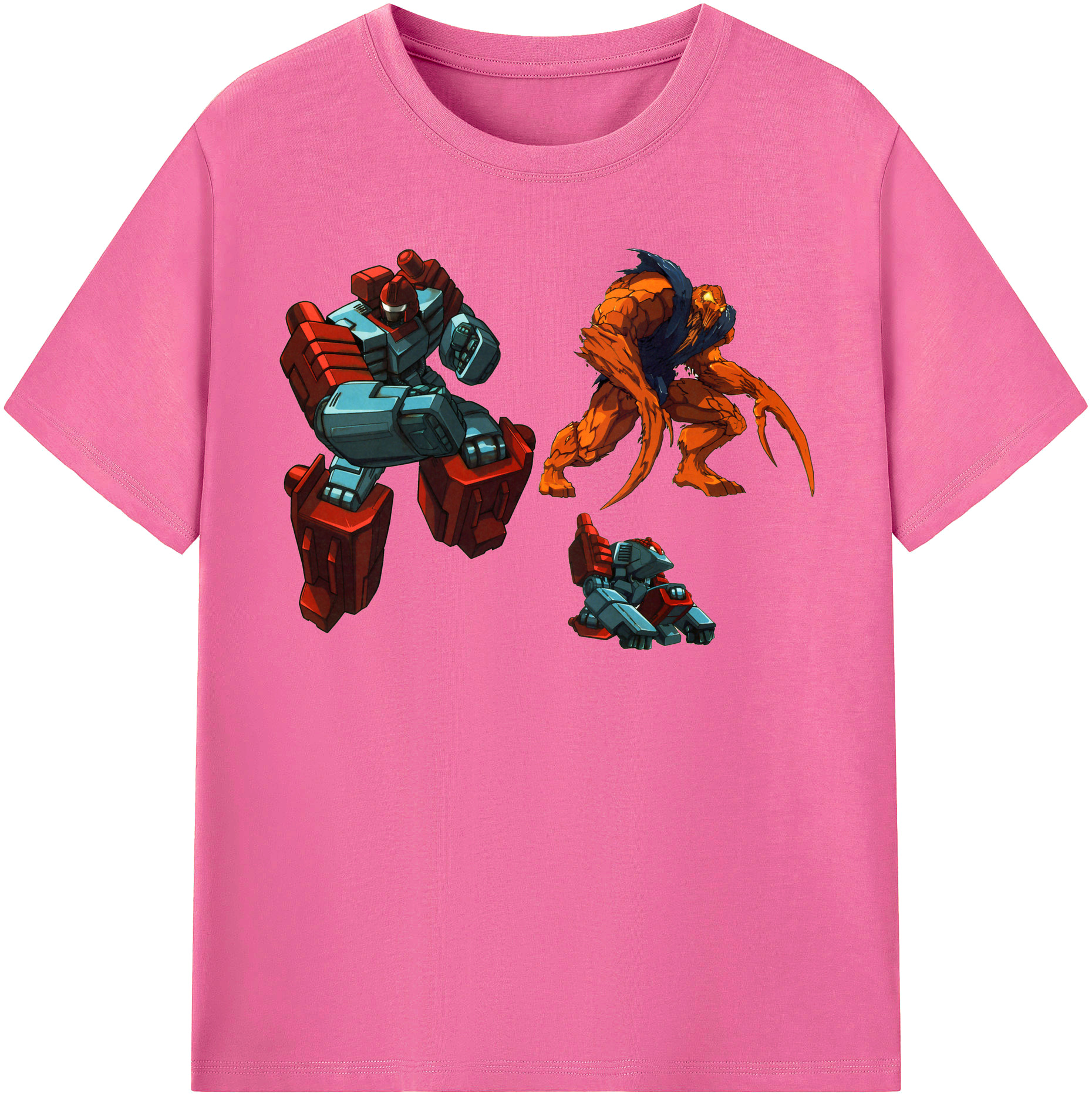 （画像用）  レディースカジュアルプリントTシャツ（綿100％）